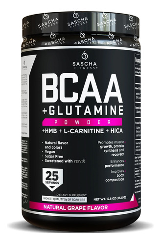 Sascha Fitness Bcaa + Glutamine 100% Original
