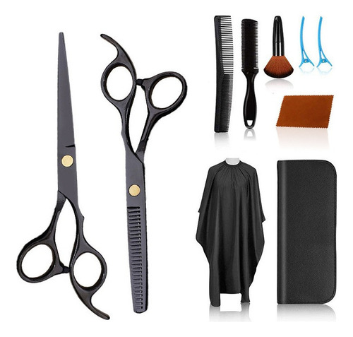 Kit Tijera Profesional Filo Entresacadora + Set Peines