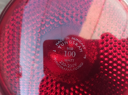 Lampara Infraroja 220/230v 100w Made In Hungary - En Palomar (Usado)