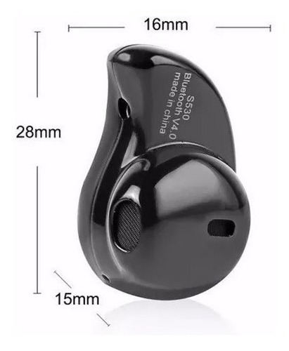 Imagem 6 de 7 de Mini Fone De Ouvido Bluetooth Menor Pequeno Sem Fio Barato