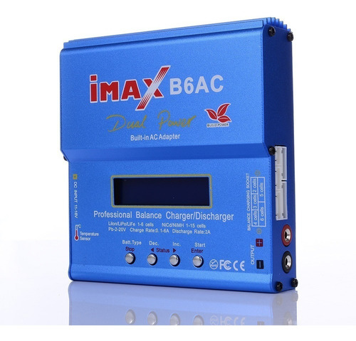 Cargador Balanceador Lipo Imax B6 Buld Power 1s 6s Fuente