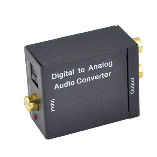 Tv Óptica Coaxial Digital A Rca L / R Convertidor De Audio A