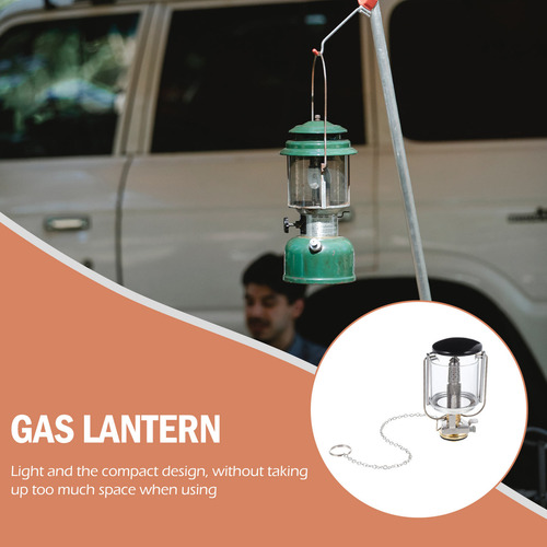 1 Juego De Lámpara De Gas Para Acampar, Linterna De Gas Para