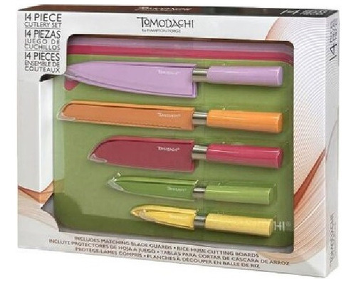 Set De Cuchillos Y Tablas Para Cortar Profesional Chef 14pzs