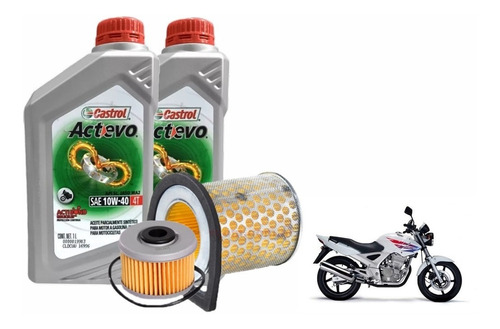 Kit Honda Twister Cbx 250 Filtros Aire Aceite + 10w40 Semi