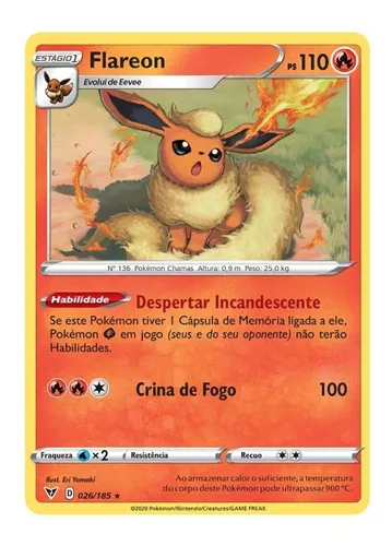 CART LATA EVOLUÇÃO EEVEE FLAREON/JOLTEON/VAPOREON - GameMix - R Antônio de  Barros, 1993, Vila Carrão, São Paulo - SP