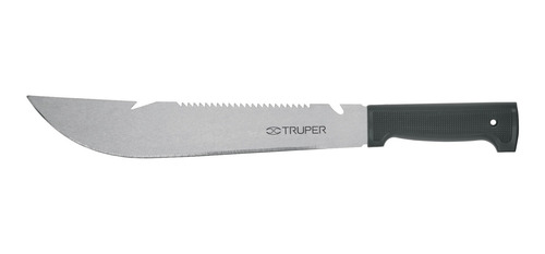 Machete Rambo 12 Cacha Inyectada Negra, Con Funda, Truper