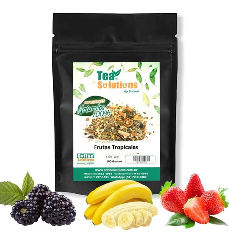 Tisana Frutal Sabor Frutas Tropicales, Tea Solutions 100gr