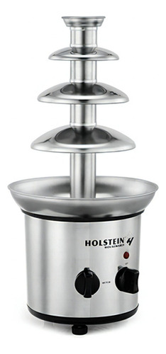 Fuente Chocolate 4 Niveles Acero Inoxidable Holstein Color Plateado