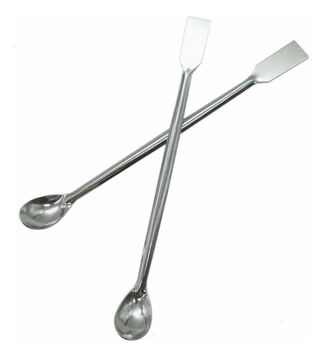 10 Pcs Espátula De Cuchara De Laboratorio Acero Inoxidable