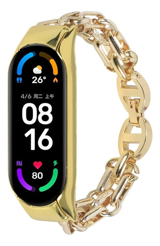 Correa De Reloj De Acero Inoxidable Para Xiaomi Mi Band 7