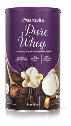 Pure Whey - 375g Baunilha - Sanavita