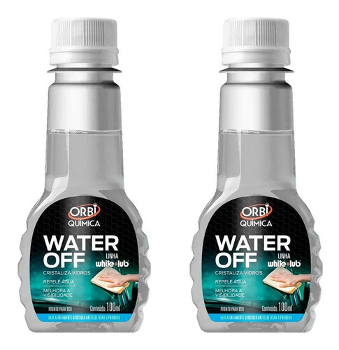 Kit 2 Water Off Orbi Cristalizador Para-brisa Repelente Água