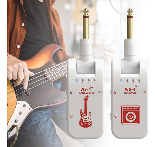 De Áudio Sem Fio Para Instrumentos Musicais, 8 Branco