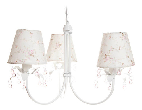 Lustre 3l Primavera Rosa Quarto Bebê Infantil Menina