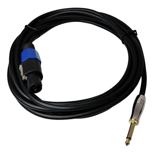 Cable 5 Mts Para Corneta Con Conectores Plus 1/4 A Speakon 