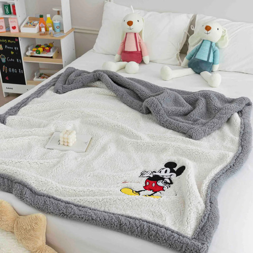 Frazada Manta Sherpa Corderito Infantil 130x180 Orig Piñata Color Mickey Mouse