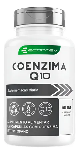 Coenzima Q10 Pura Concentrada 100mg Dose Máxima 60cáp Ecomev Sem Sabor ...