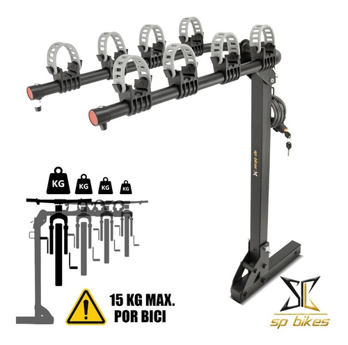 Imagen 4 de 10 de Rack Portabicicletas Hollywood Traveler P/4 Bicicletas