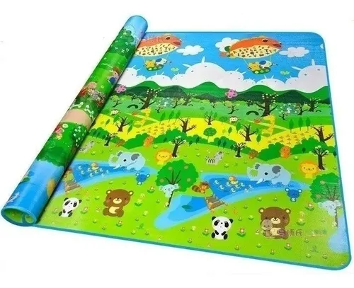 Alfombra Infantil Antigolpe Impermeable Acolchonada Multiply