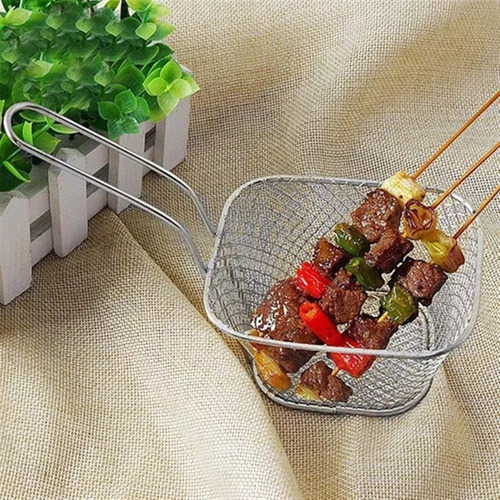 H Mini Freidora De 10 Cestas For Patatas Fritas Con Asa