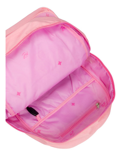 Mochila Espalda Portanotebook Fun World 17'' Twist Fw Color Azul Oscuro Diseño De La Tela Liso
