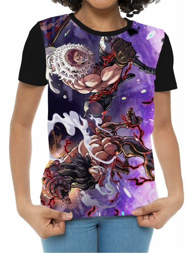 Camiseta/camisa Feminina One Piece Luffy E Charlotte Big Mom