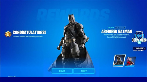 Fortnite - Armored Batman Zero Skin Código Universal Epic | MercadoLibre