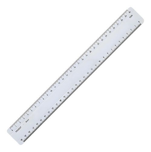 Régua Acrílica Desetec Trident 30cm Mod 7230