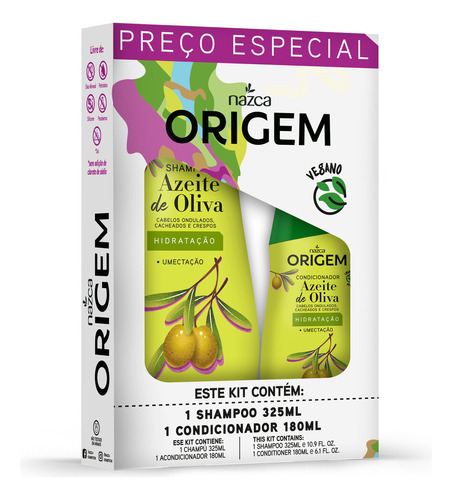  Nazca Origem Shampoo + Condicionador Oliva