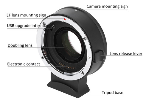 Anel Adaptador Automático De Lente Para Canon Slr To Para Ni