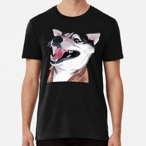 Remera Risa Del Husky Siberiano Algodon Premium