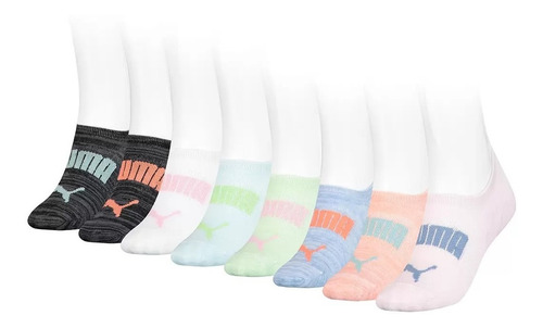Puma Calcetines Sneaker Socks Para Dama Deportivos 8 Pares
