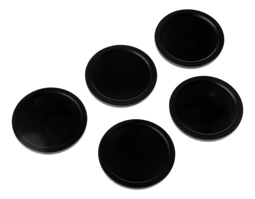 Pucks De Hockey De Plástico Duradero De 5 Negro 50 Mm