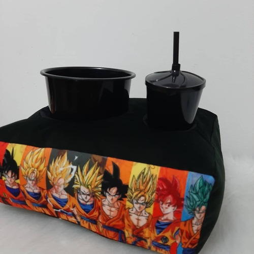 Presente Anime Adolescente Almofada De Pipoca Dragon Baal Z Cor Preta