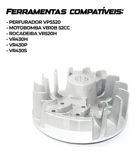Volante Magnético Para Roçadeira Nakasaki 63cc Importadas
