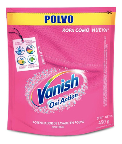 Vanish Quitamanchas Ropa Color Polvo Recarga 450 Gr