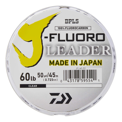 Daiwa J-fluoro Fluorocarbon Leader 100yd Bobina