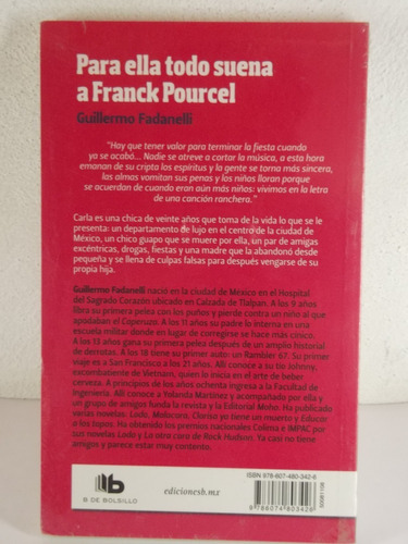 Para Ella Todo Suena A Franck Guillermo Fadanelli Libro