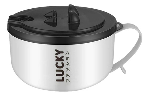 Cuenco De Ramen De Acero Inoxidable Con Tapa, Cocina De