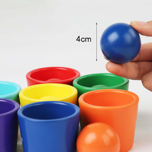 Bolas Em Copos Brinquedo Montessori Presentes Para O Dia Dos