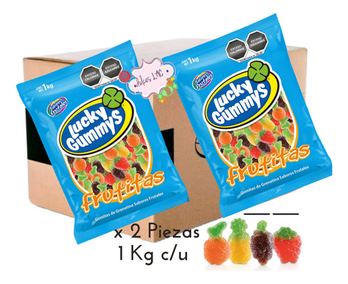 Lucky Gummy Frutitas 1kg - 2 Pack