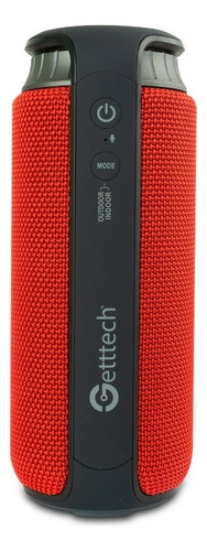Getttech Bocina Portátil Soundcu Beat Bluetooth 24w Rms Rojo