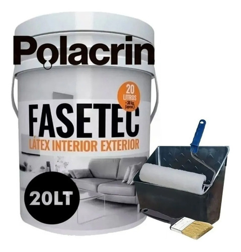 Imagen 2 de 10 de Kit Pintura Latex Extensor Rodillo Pincel Enduido Fijador