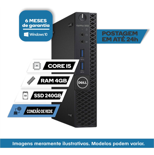 Imagem 1 de 3 de Cpu Optiplex 3050 Core I5 4gb Ssd 240 Windows 10 Pró