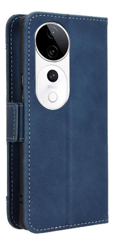 Funda For Vivo V40 5g Funda Billetera De Cuero Con Tarjeta