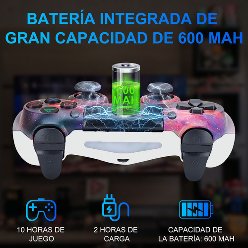 2 Mandos Inalámbricos Compatibles Con Consola De Juegos Y Pc Color Rojo