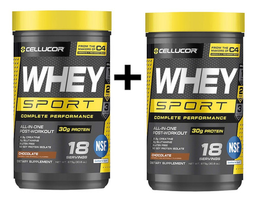 Cellucor Pack 2 Proteína Whey Sport Con Creatina/ Glutamina 