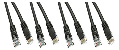 4 Pack Cat6 Snagless/molded Boot Ethernet Cable Vhr4b