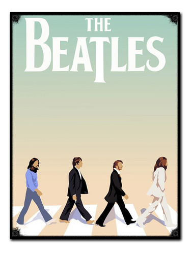 #1187 - Cuadro Vintage 30 X 40 - The Beatles Abbey No Chapa